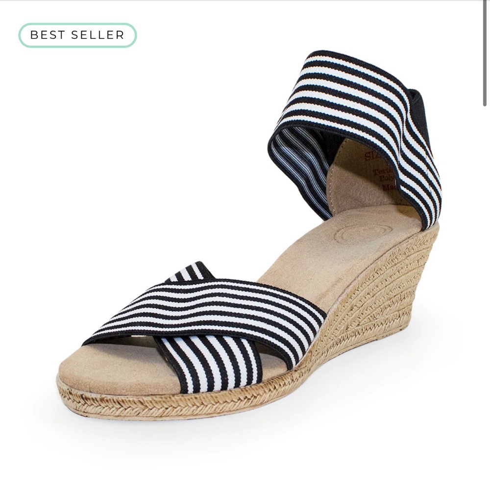 Charleston Shoe Co. cannon stripe wedge